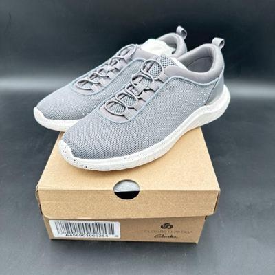Gray Mesh Sneakers by Clarks, Size 8
