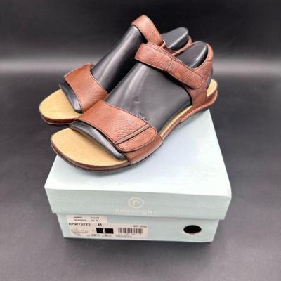 Rockport Brown Leather Sandals, Size 8