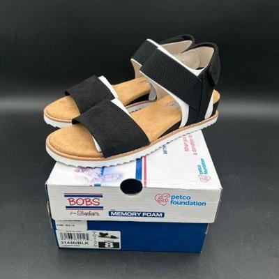 Skechers BOBS Memory Foam Sandals with Box