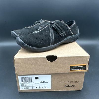 Clarks Collection Women’s Black Shoes, Size 8