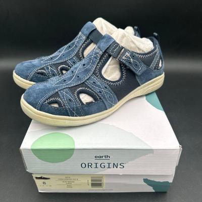 Earth Origins Blue Casual Shoes, Size 8
