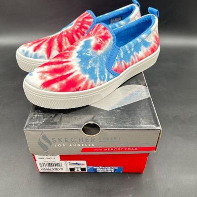 Skechers Street Size 8 Tie-Dye Slip-On Shoes