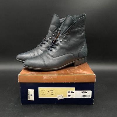 Black Leather Women’s Boots, Size 8