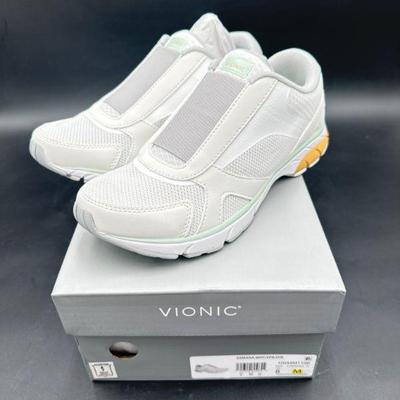 Vionic Women’s White Slip-On Sneakers, Size 8