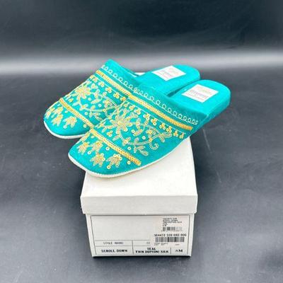 Suzanne Somers Collection Size 8 Turquoise Mules