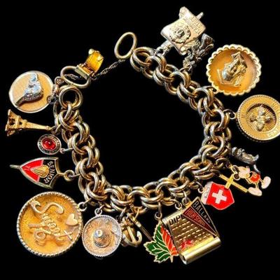 Charm bracelet vintage ballard high school theme