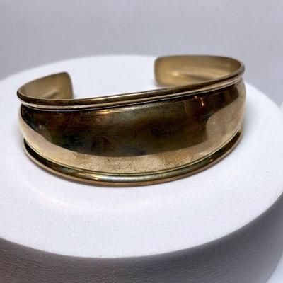 Je” sterling stamped bracelet