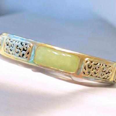 Sterling stone cuff
