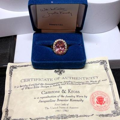 Camrose cross jacqueline kennedy repro ring