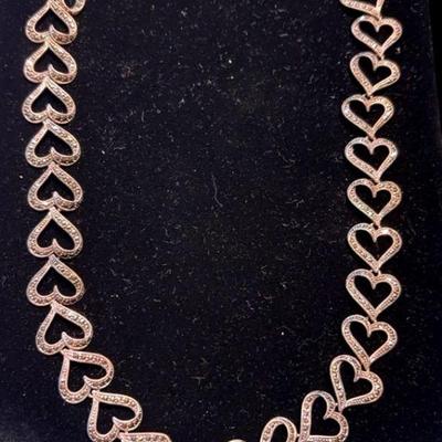 Sterling marcasite necklace by “suspicion”