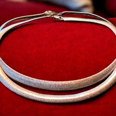 Milor sterling choker necklaces
