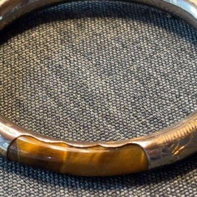 Silver tigers eye bracelet