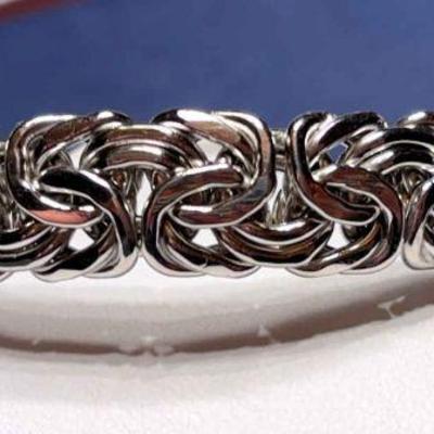 Italian 14k bracelet stamped a”
