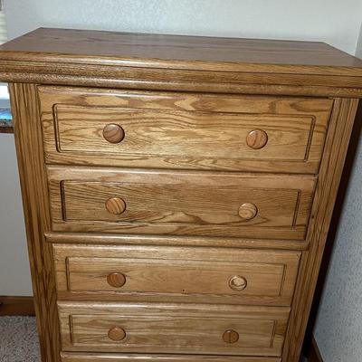 Orman Grubb Oak Five Drawer Chest
