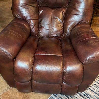 Lazy Boy Brown Leather Recliner