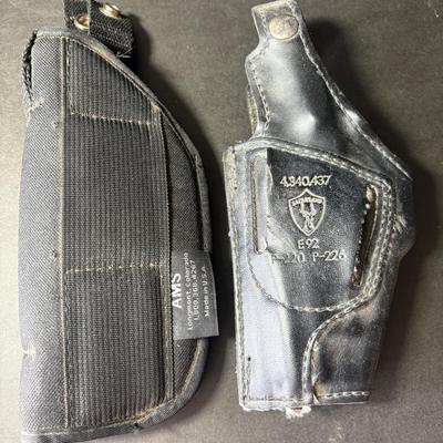 Vintage Safariland Leather Holster & AMS Hard Canvas Holster