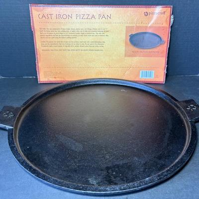 Pizzacraft Cast Iron Pizza Pan, 14-Inch, For Oven or Grill 