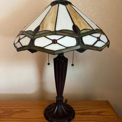 Tiffany Style Stained Glass Table Top Lamp #2