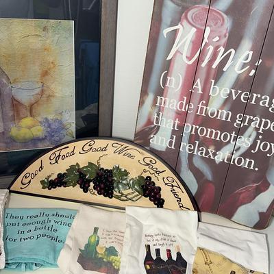 All About Wine Decor & Towels
