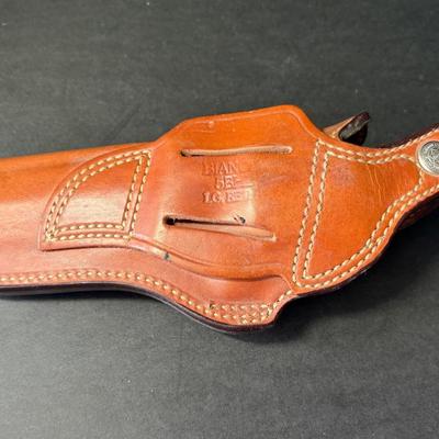 Bianchi 5bh Thumbsnap Suede Lined Belt Holster -Revolver