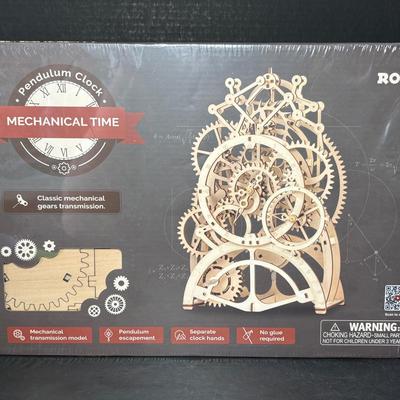 RoNIP botime Rokr Mechanical Gears 3D Puzzle Pendulum Clock 