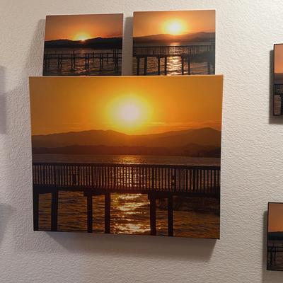 Sunsets On The Mountains Photo Art Series