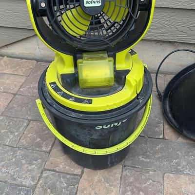 Sun Joe 24V Cordless Indoor/Outdoor Portable Misting Fan