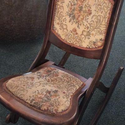 Antique sewing rocker