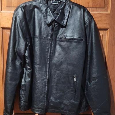 Mazzoni Mens Leather Jacket Size L