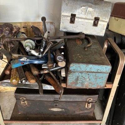 Various tools and tool boxes