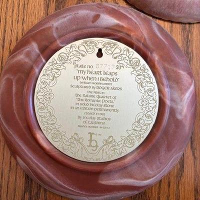 My heart leaps up wehn i behold decorative plate