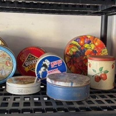 Various vintage collectable tins