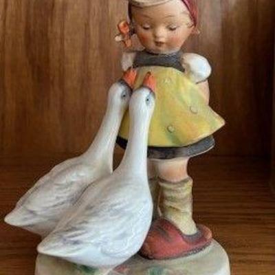 Girl and geese hummell figurine