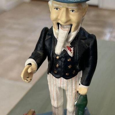 Uncle sam whimsical piggy bank