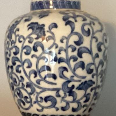 Blue design jar
