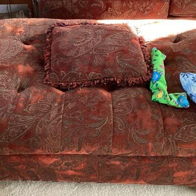 Overstuffed ottoman