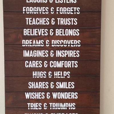 Wall art our family