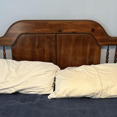 Full size bed frame and mattress