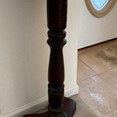 Wood octagon shaped planter stand