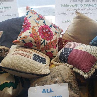 Piles of pillows
