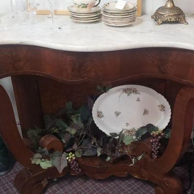 Marble top Rosewood entry piece