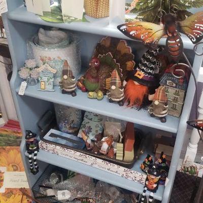 Childs bookcase, gnomes