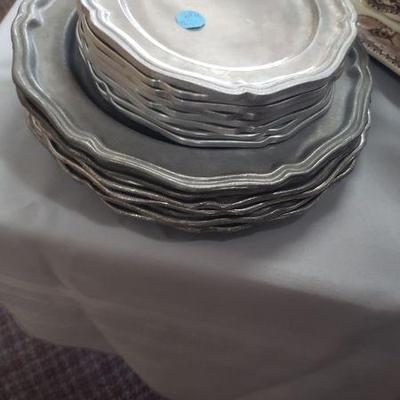 Pewter plates
