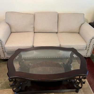 Sofa and a coffee table that rolls!