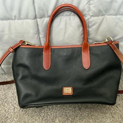 Dooney & Bourke Pebbled AWL Leather Satchel 