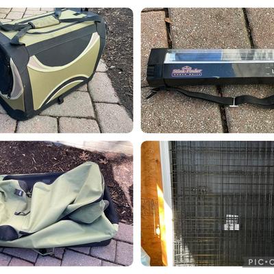 Large Dog Wire & Soft Crates, Small Carrier, Black Light