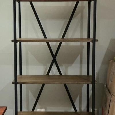HomeSullivan Vintage Oak 5 Shelf Etagere