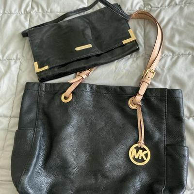 Michael Kors Black leather Handbags 