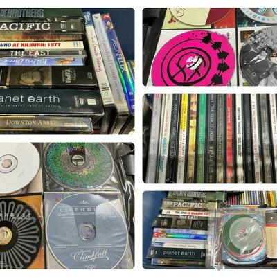 Large Audio CD Lot + DVDs 