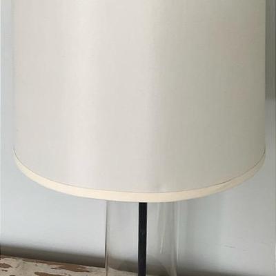 RALPH LAUREN Modern Glass / Bronze Lamp 28” H